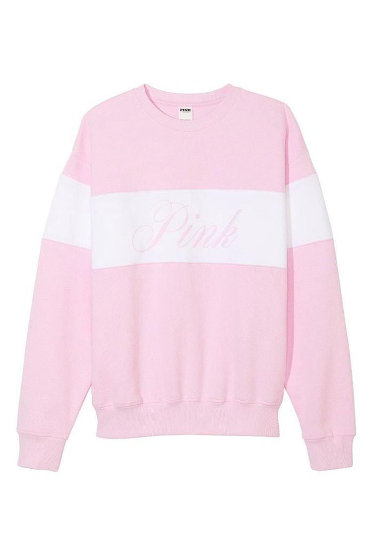 Victoria's Secret PINK Spring Orchid Pink Fleece Sweatshirt - Image 4 of 4