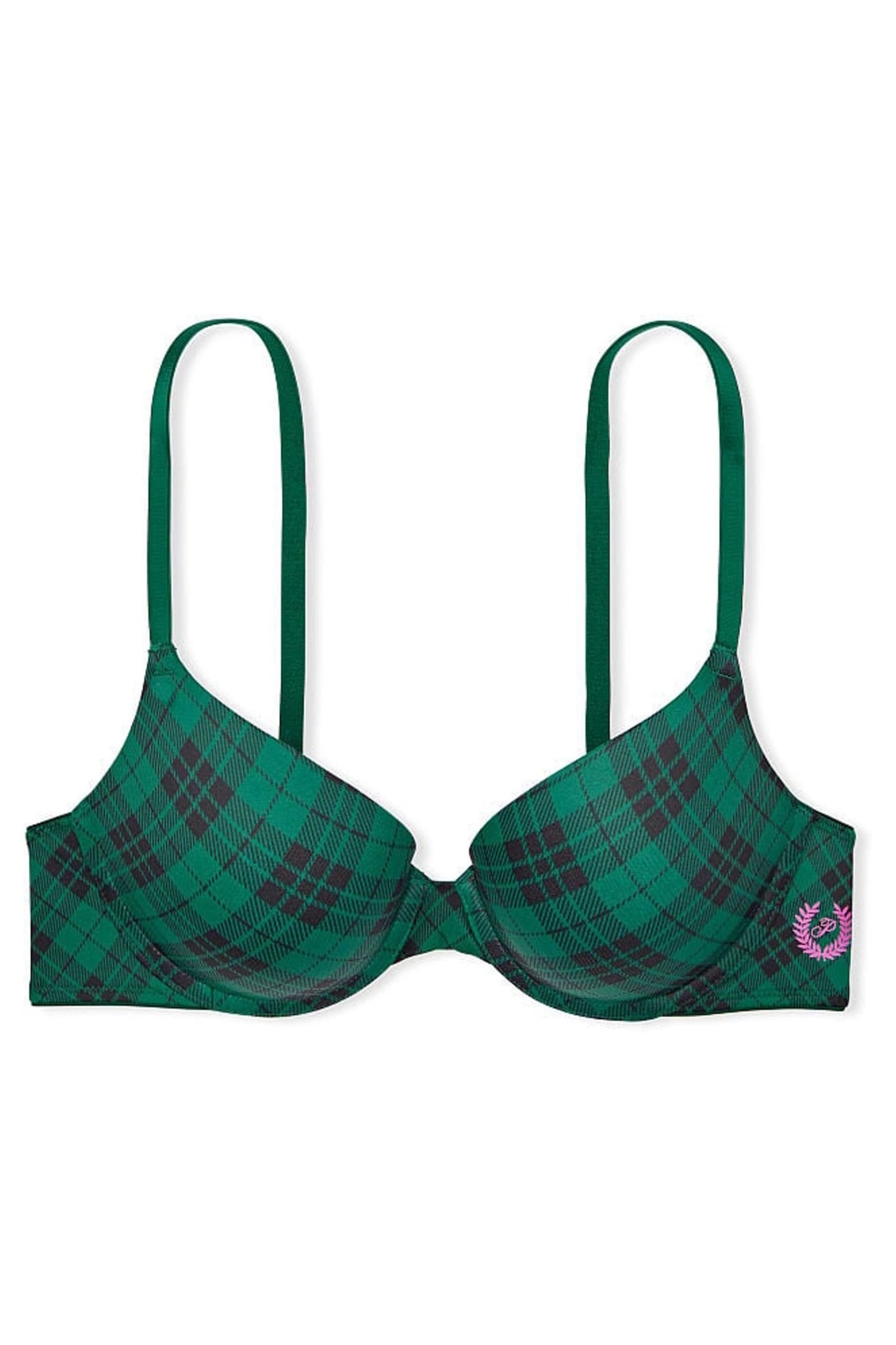 Victoria's Secret PINK Garnet Green Plaid Push Up Bra - Image 4 of 4