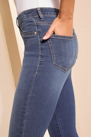 Friends Like These Blue High Waist 3/4 Length Jegging - Image 2 of 4