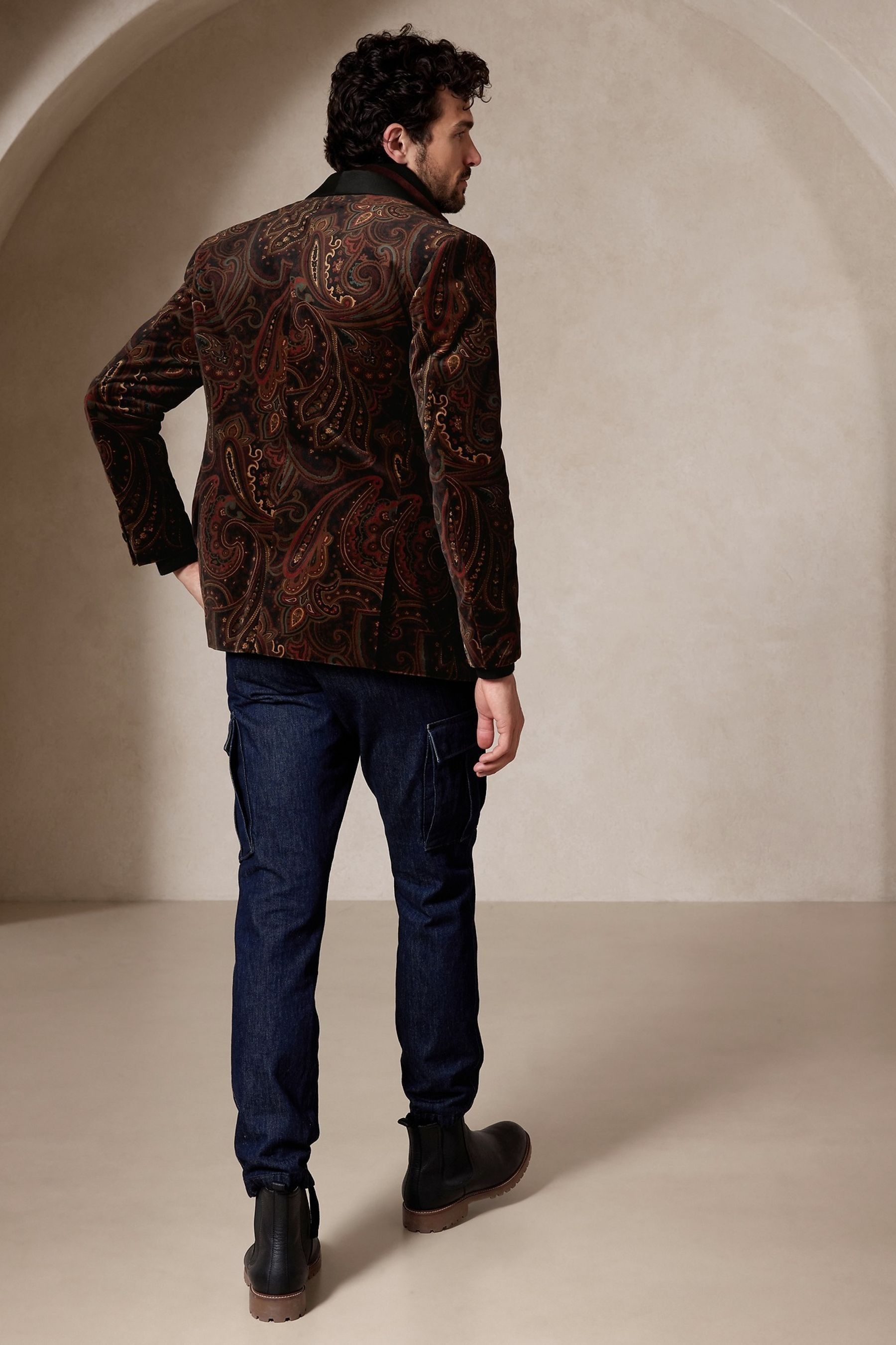 Blazer paisley top