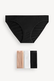 Victoria's Secret Black/White/Nude Bikini Multipack Knickers - Image 1 of 5