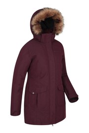 Mountain Warehouse Purple Tarka Waterproof Long Padded Jacket - Image 2 of 3