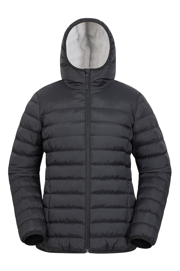 Mountain Warehouse Black Seasons Faux Fur Lined Padded Jacket - Image 1 of 3