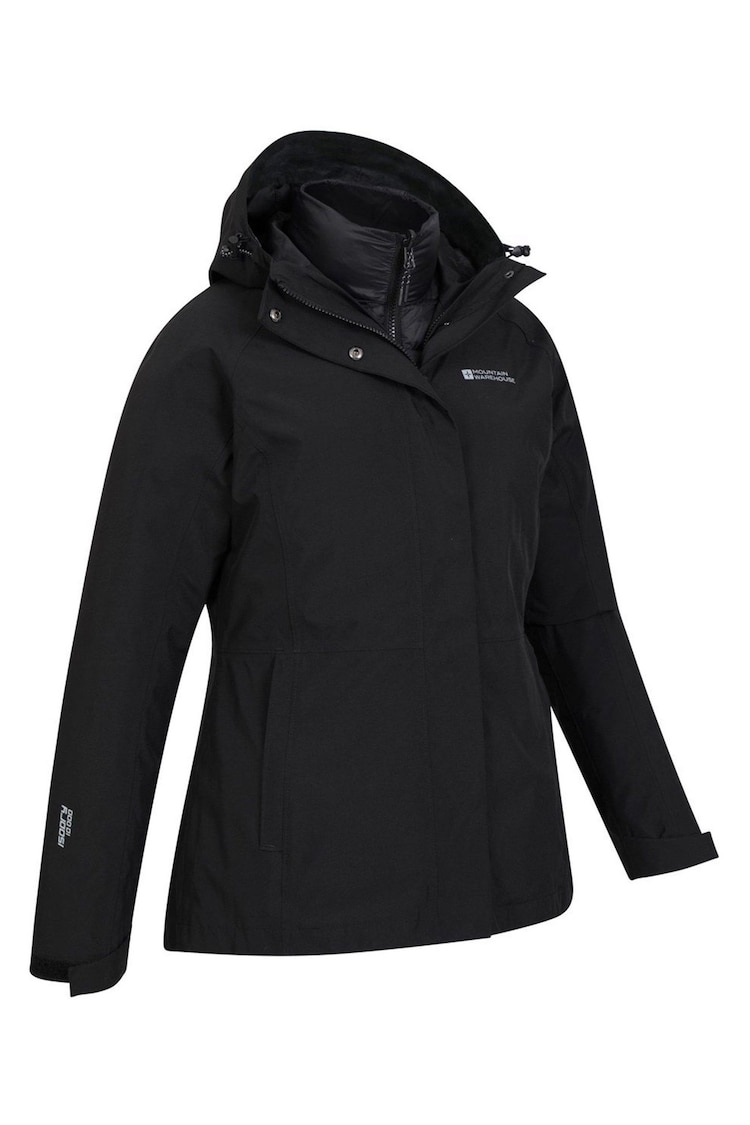 Mountain Warehouse Black Alaskan 3 in 1 Waterproof Jacket - Womens - Image 2 of 4