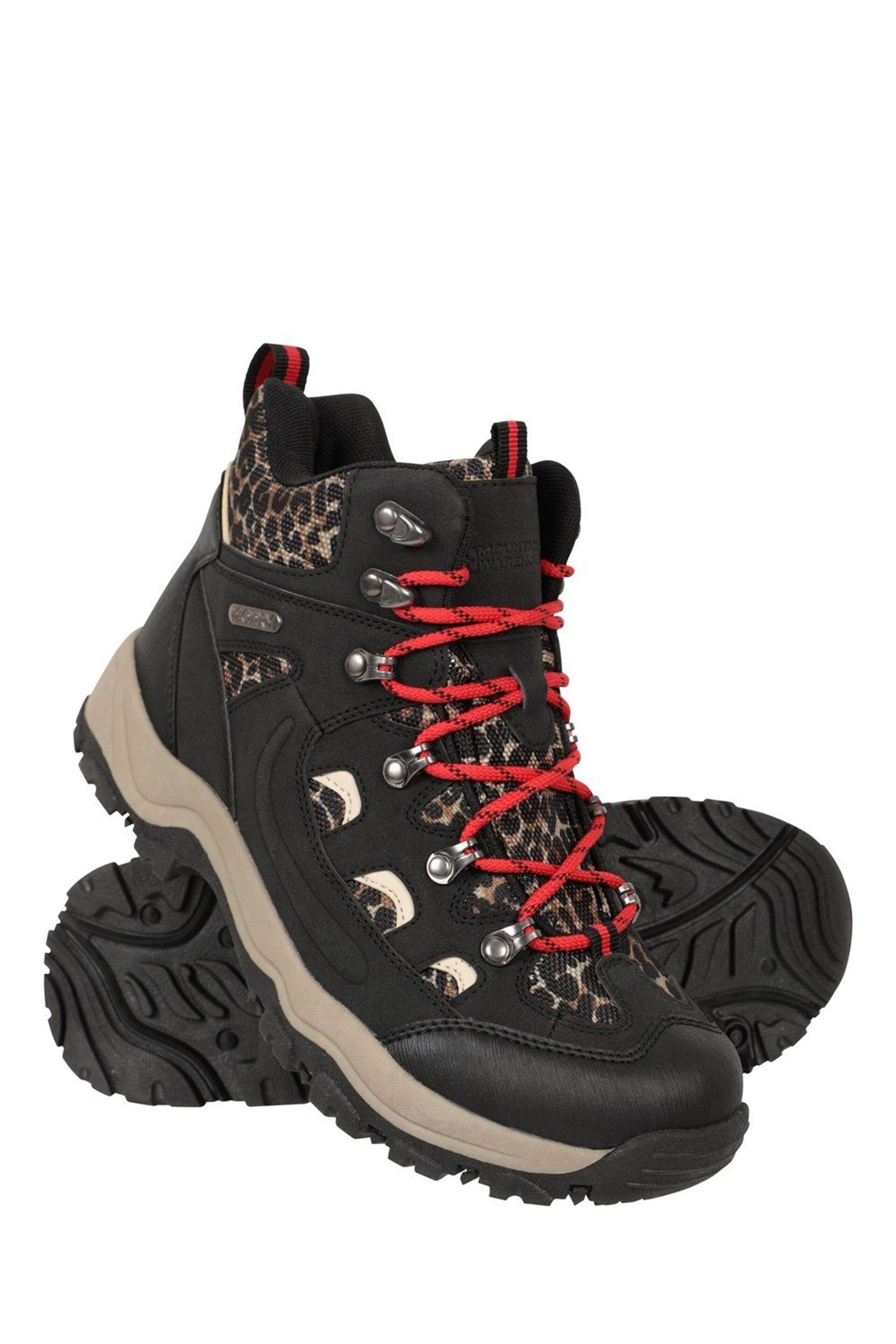 Mountain Warehouse Black/ Nude Adventurer Printed Waterproof Boots - Womens - Image 1 of 3