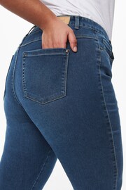 ONLY Curve Navy Curve Denim High Waist Skinny Jean - Image 7 of 9