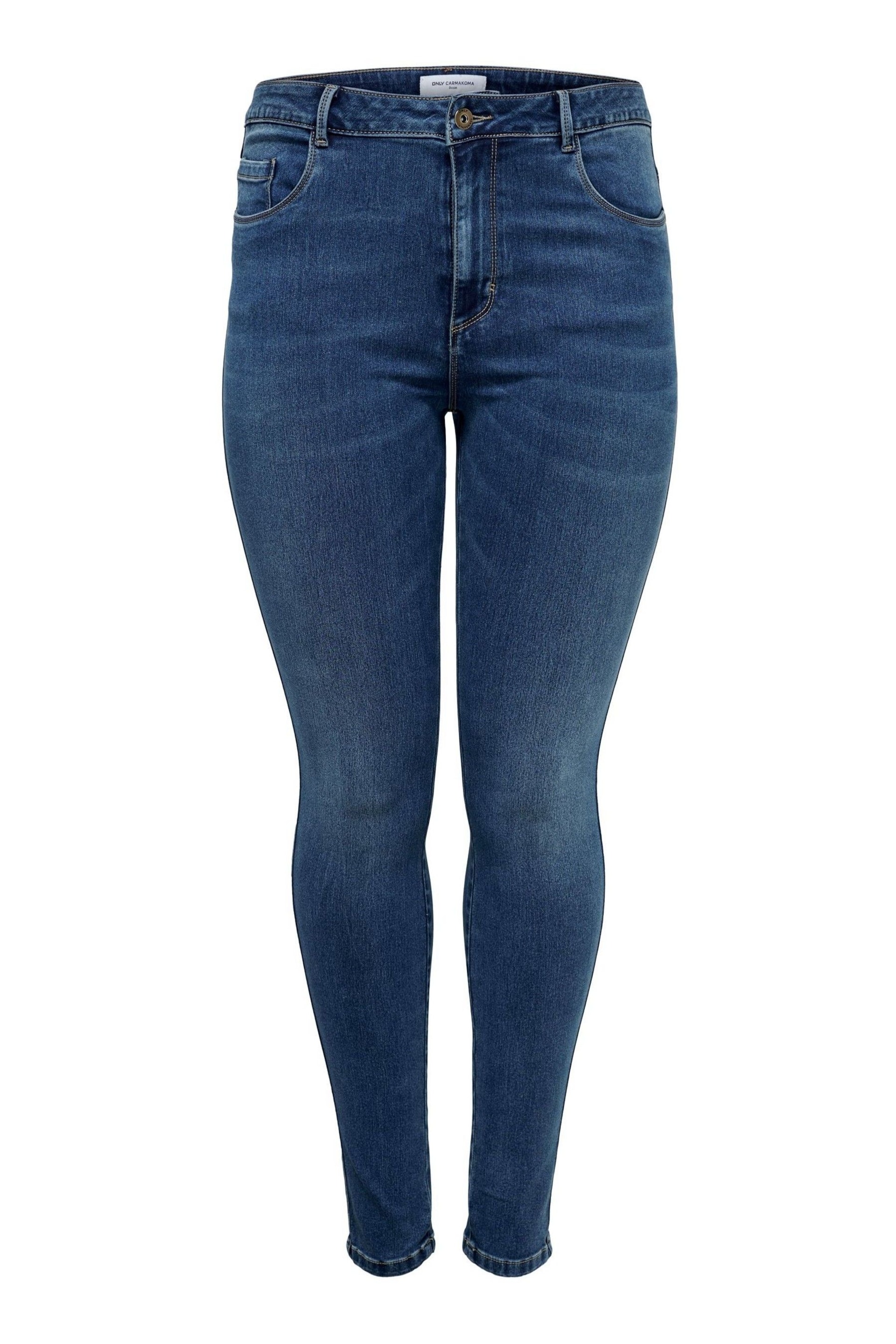 ONLY Curve Navy Curve Denim High Waist Skinny Jean - Image 8 of 9