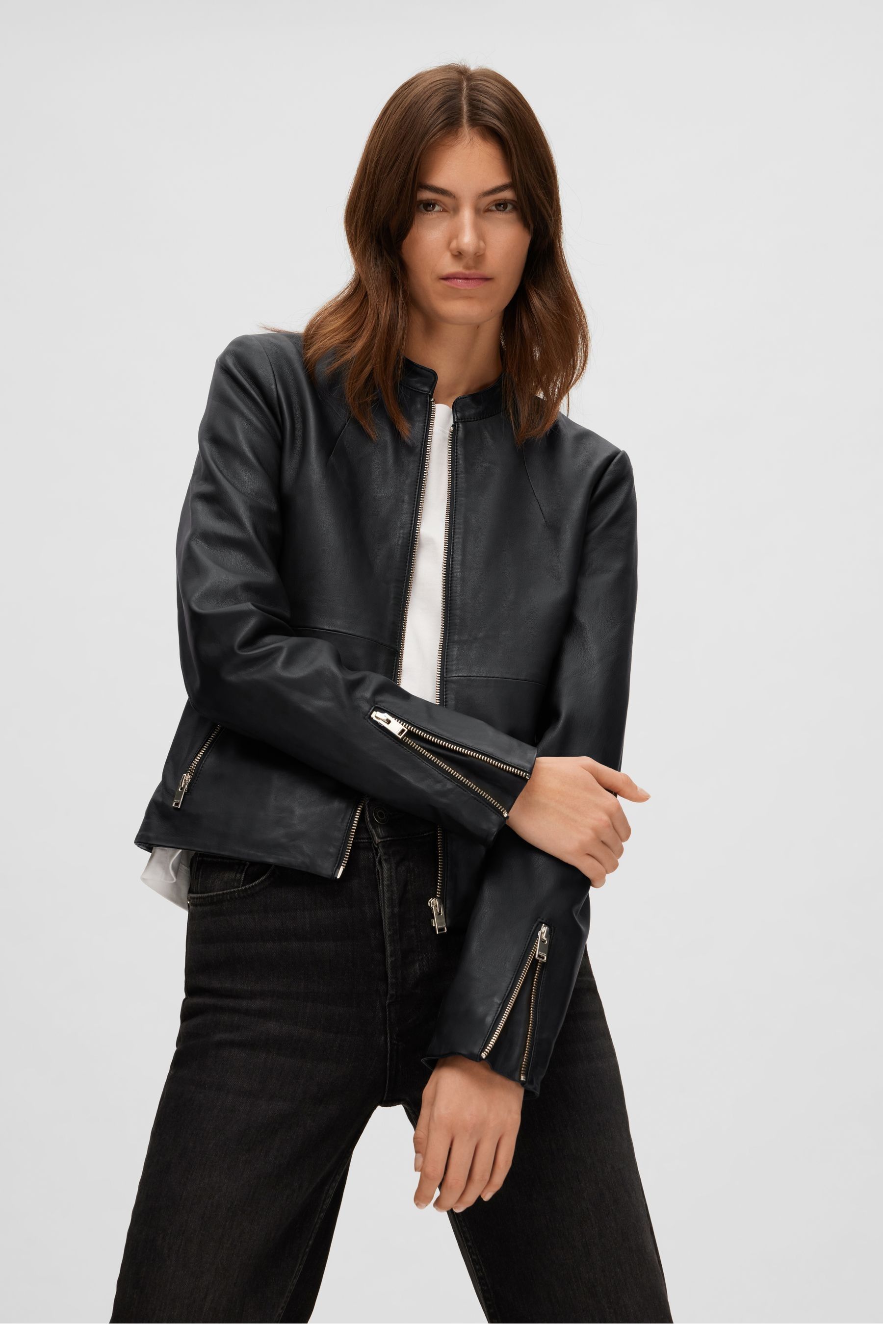 Selected femme leather jacket online