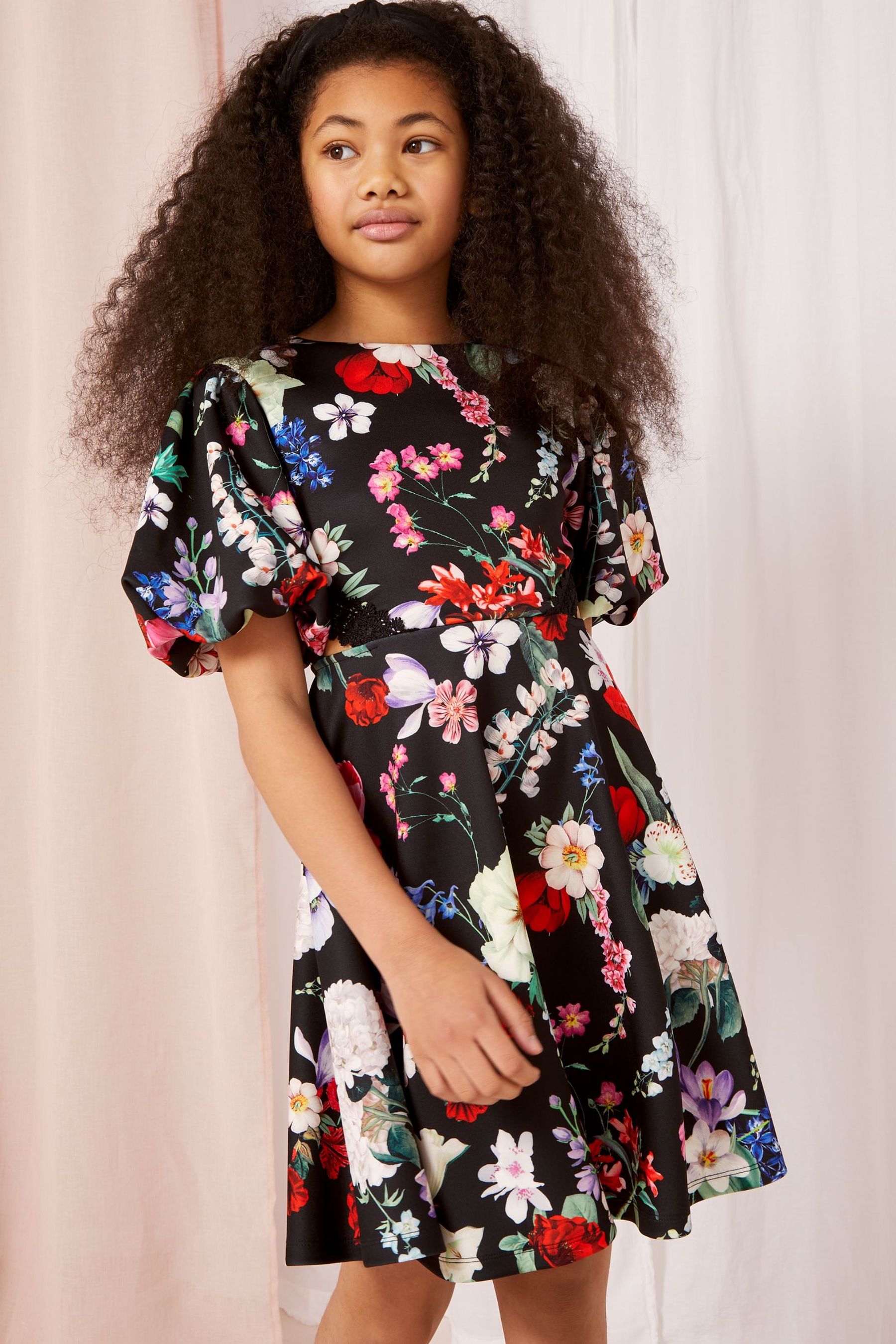 Lipsy girl floral scuba dress store