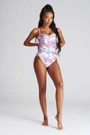 South Beach Blue Tummy Control Swimsuit - Image 3 of 4