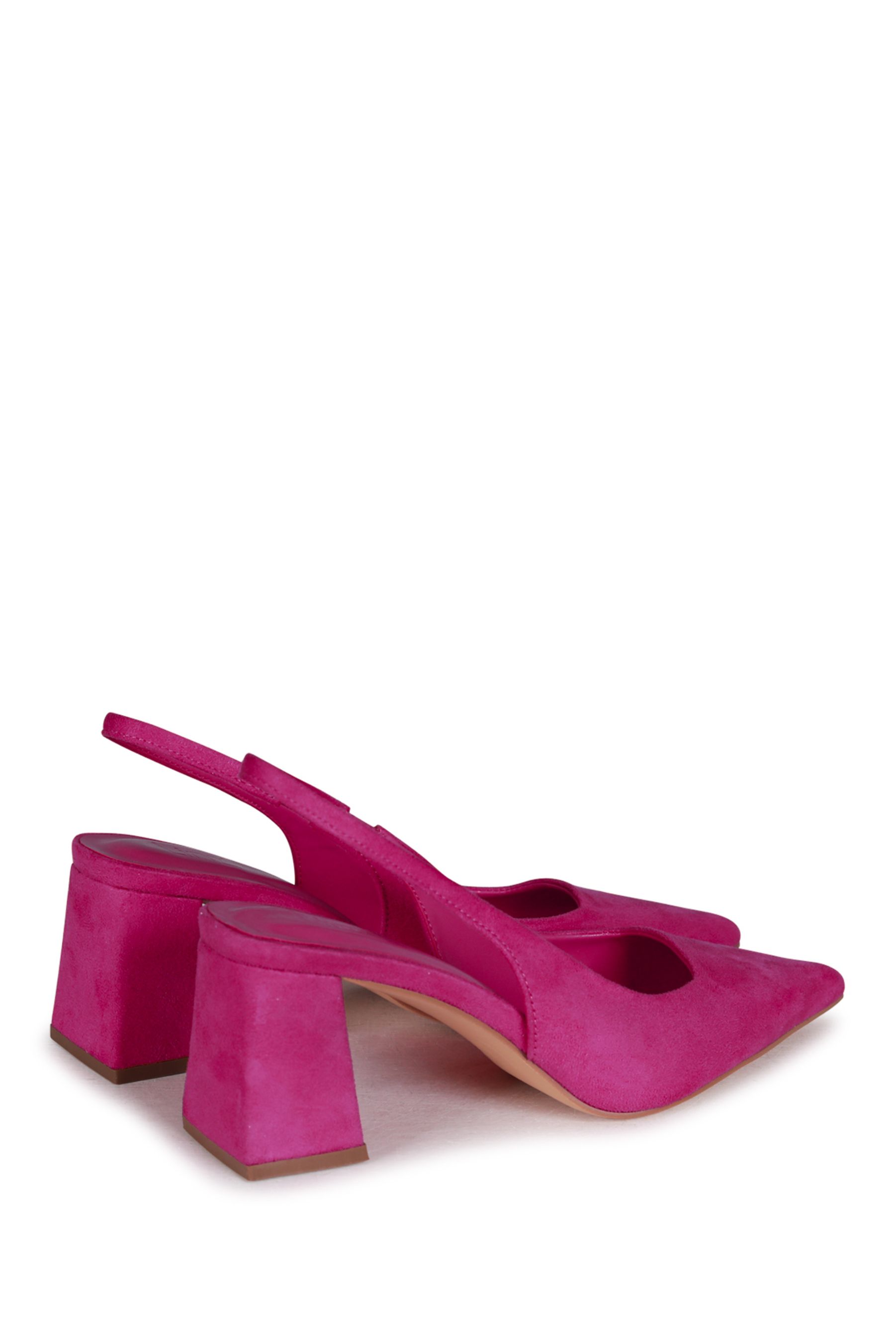 Fuchsia pink court shoes top