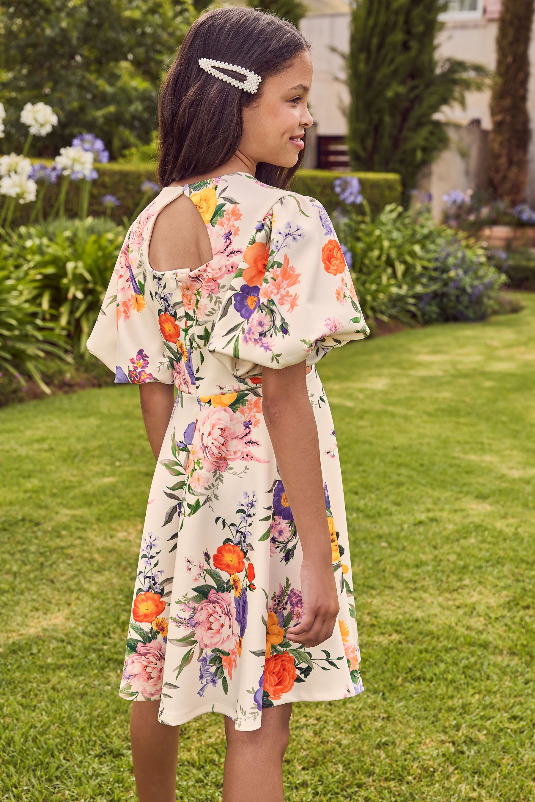 Lipsy floral scuba midi dress cheap