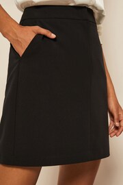 Friends Like These Black Tailored Pockets Mini Skirt - Image 4 of 4