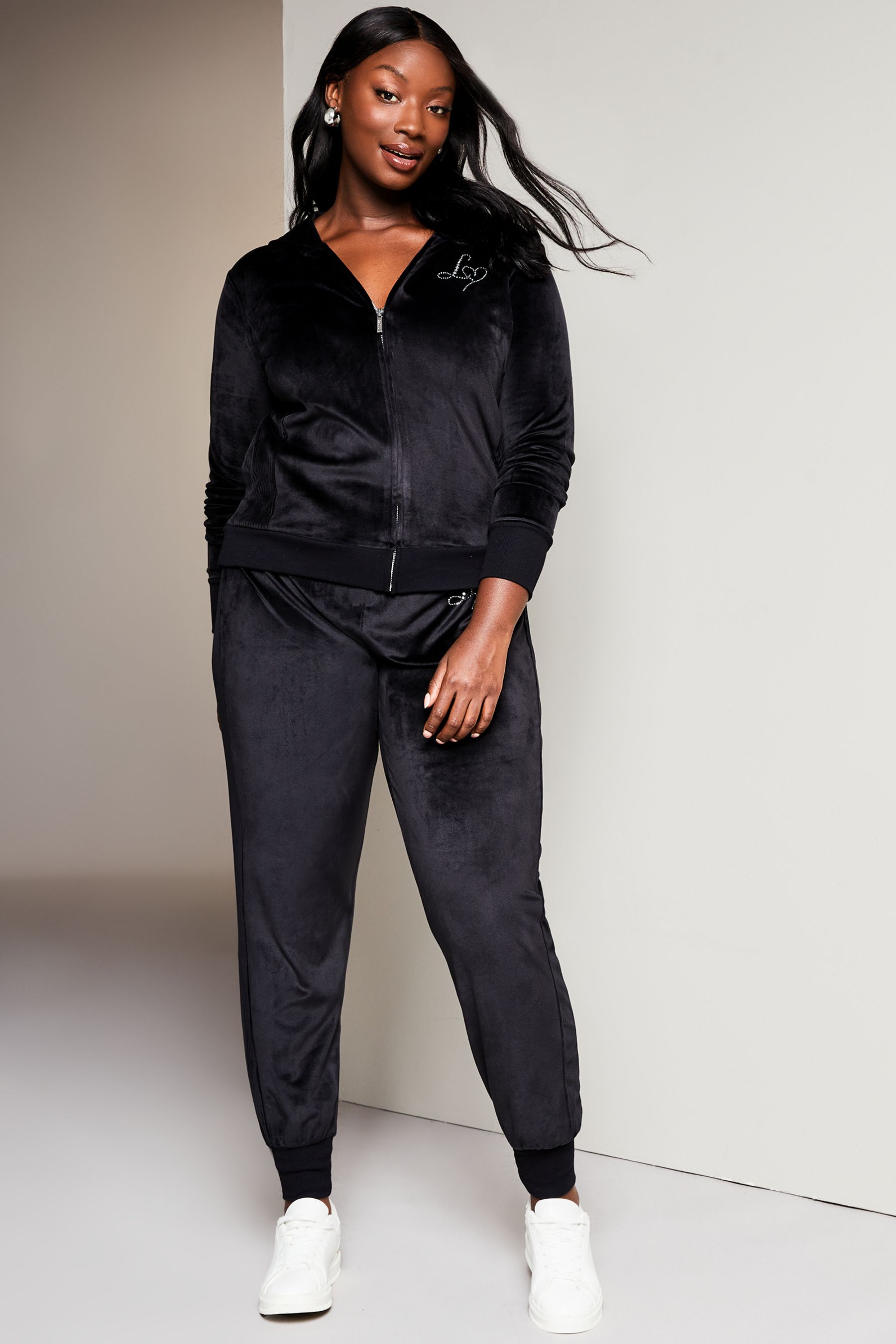 Lipsy velour hoodie cheap