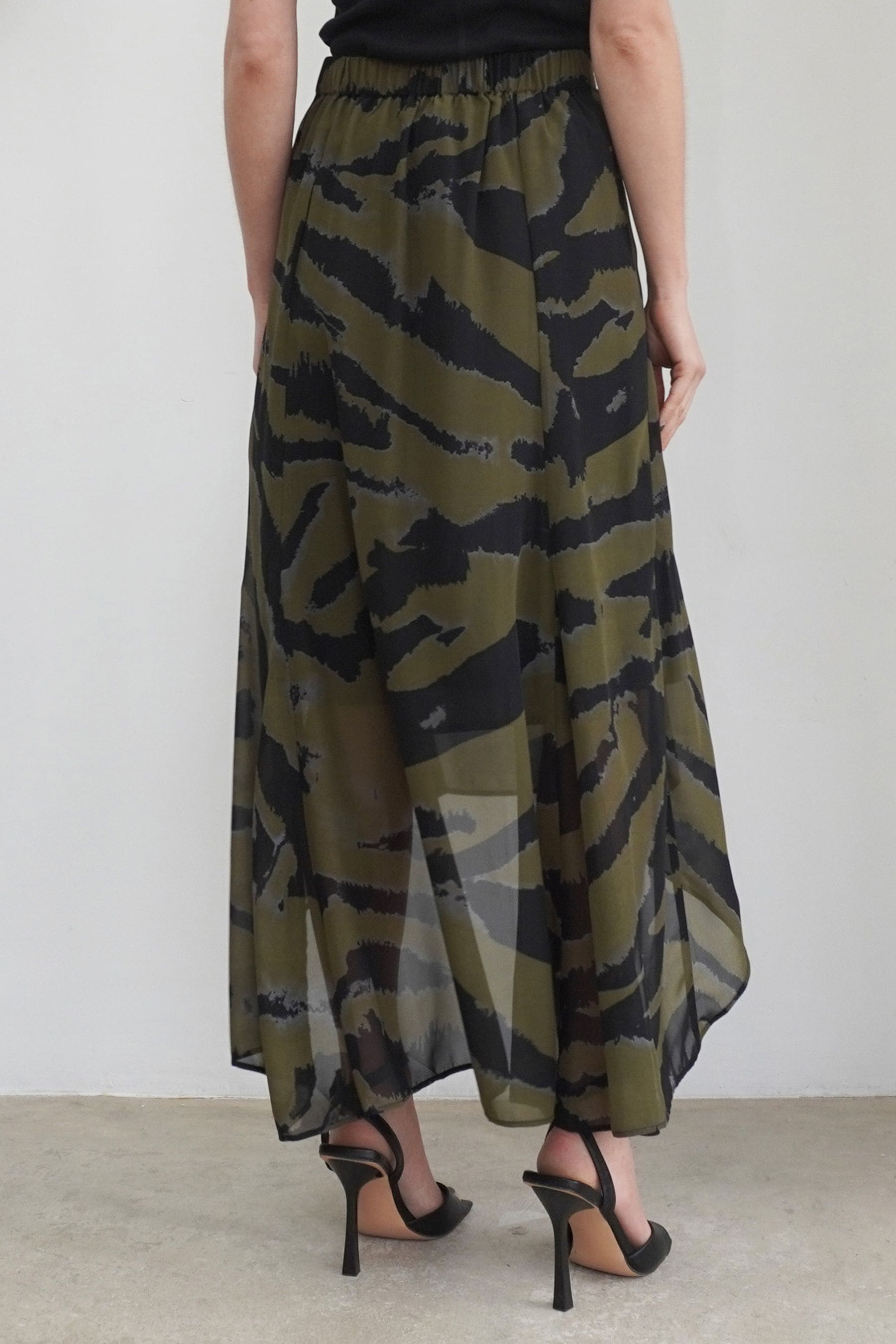 Religion leopard print midi skirt outlet