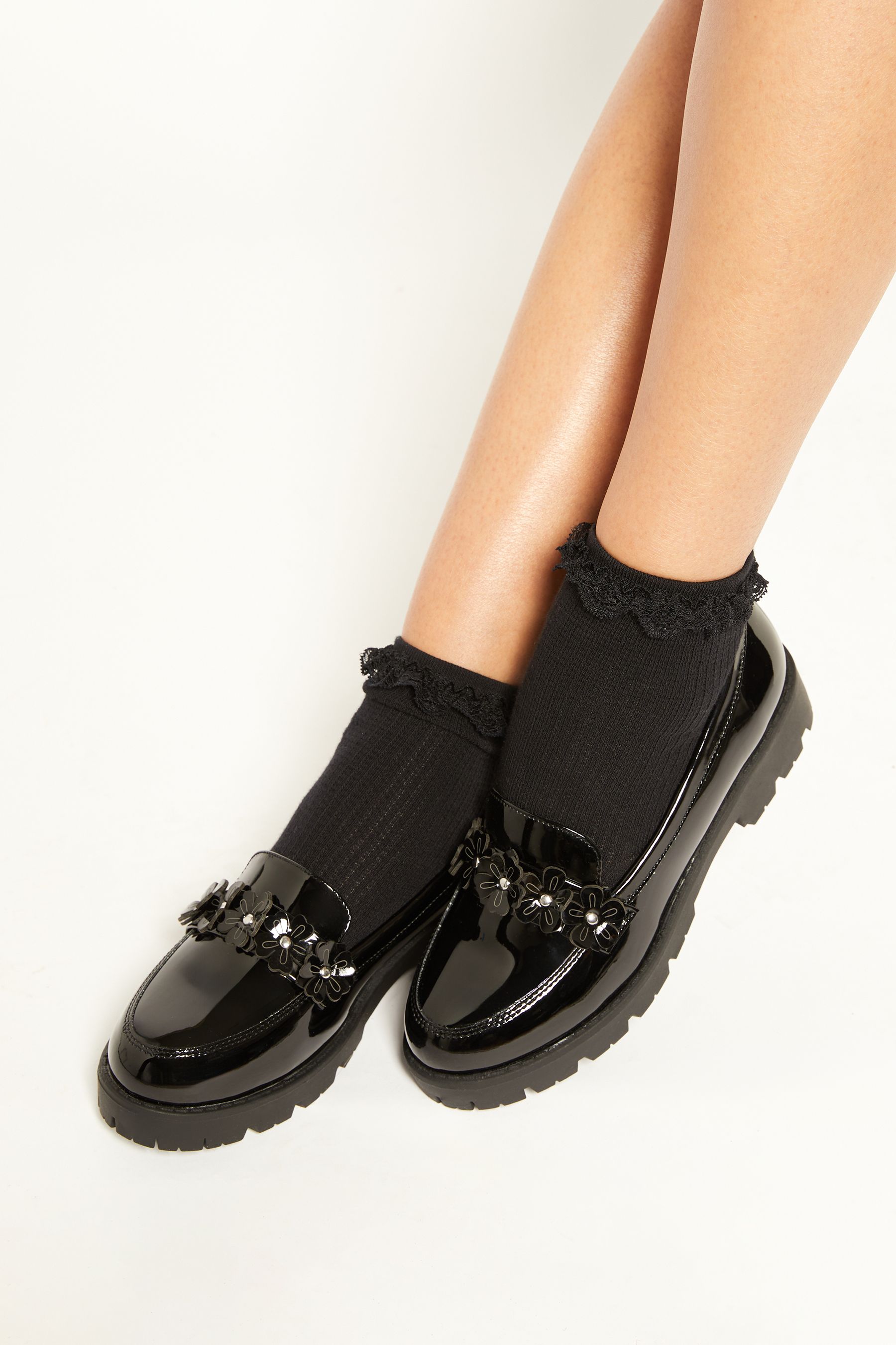 New look black school shoes shop
