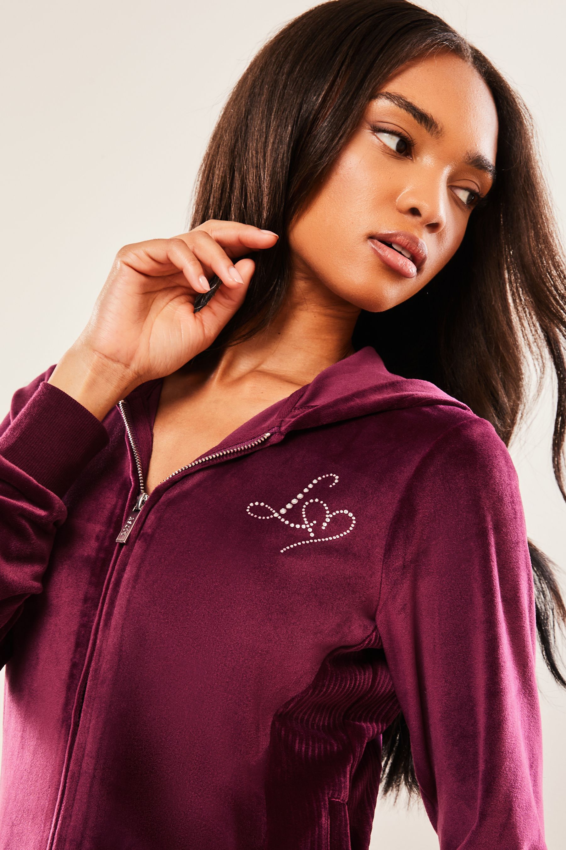 Velour zip clearance