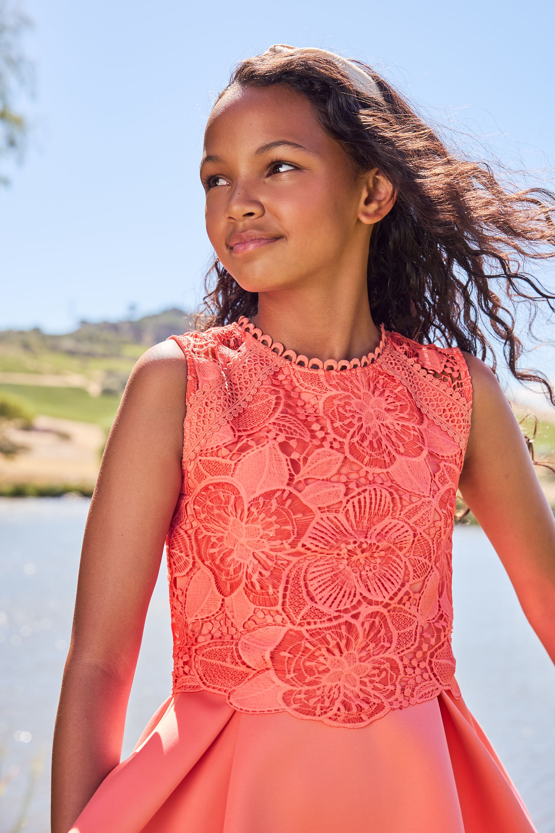 Lipsy coral dress discount