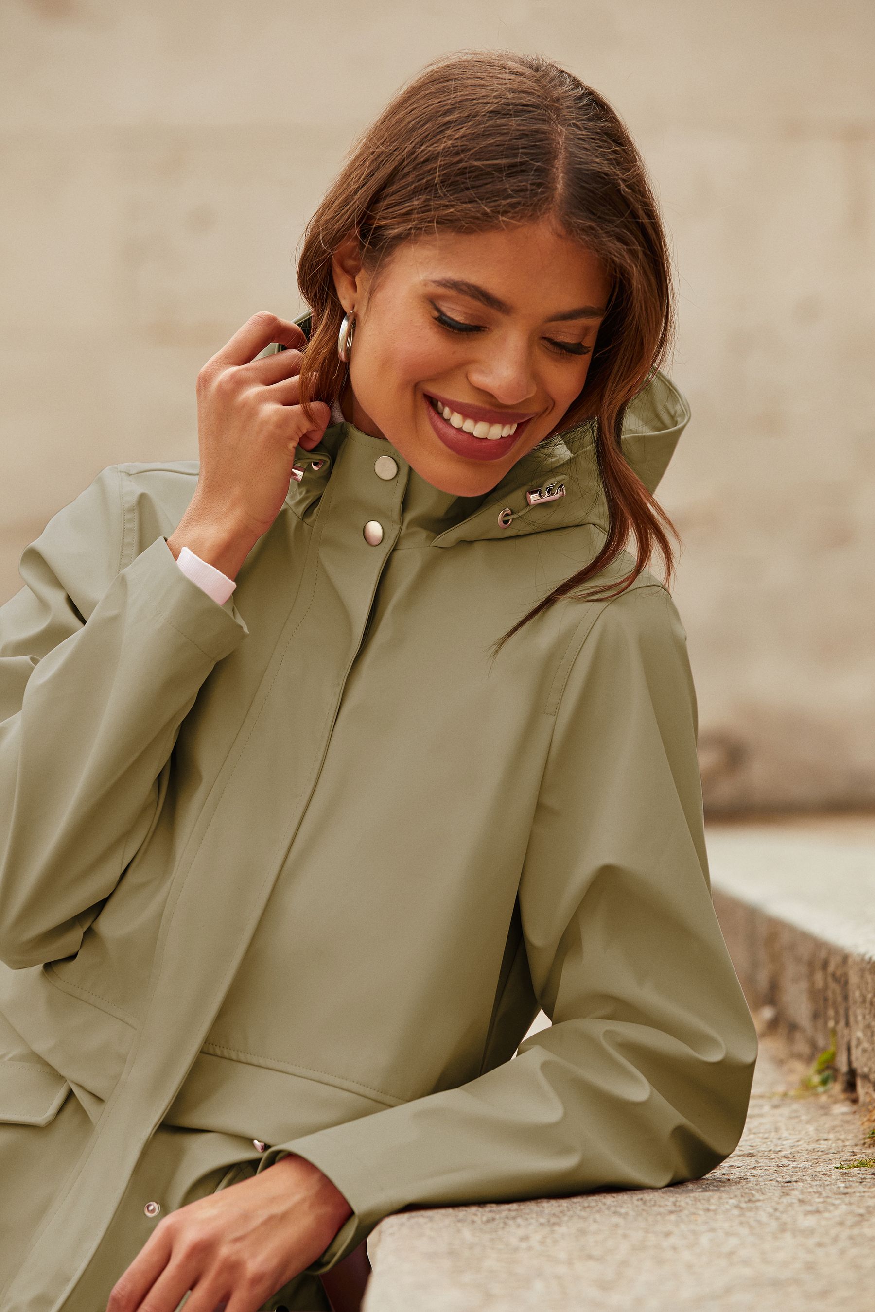 Green rain mac clearance