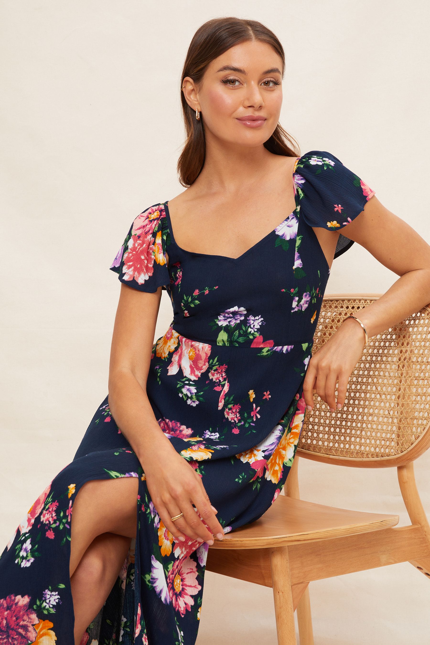 Next navy floral dress clearance
