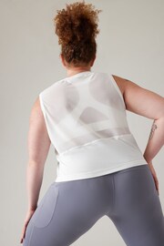 Athleta White Ultimate Muscle Tank Top - Image 5 of 8