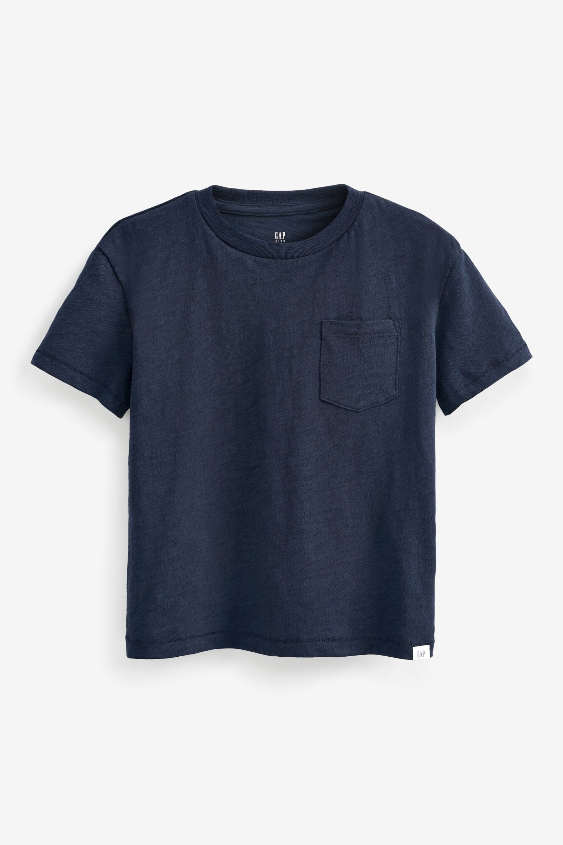 Gap Navy Blue Pocket Short Sleeve Crew Neck T-Shirt (4-13yrs) - Image 1 of 3