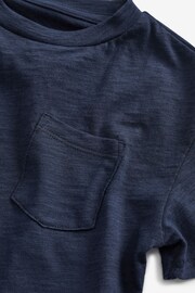 Gap Navy Blue Pocket Short Sleeve Crew Neck T-Shirt (4-13yrs) - Image 3 of 3