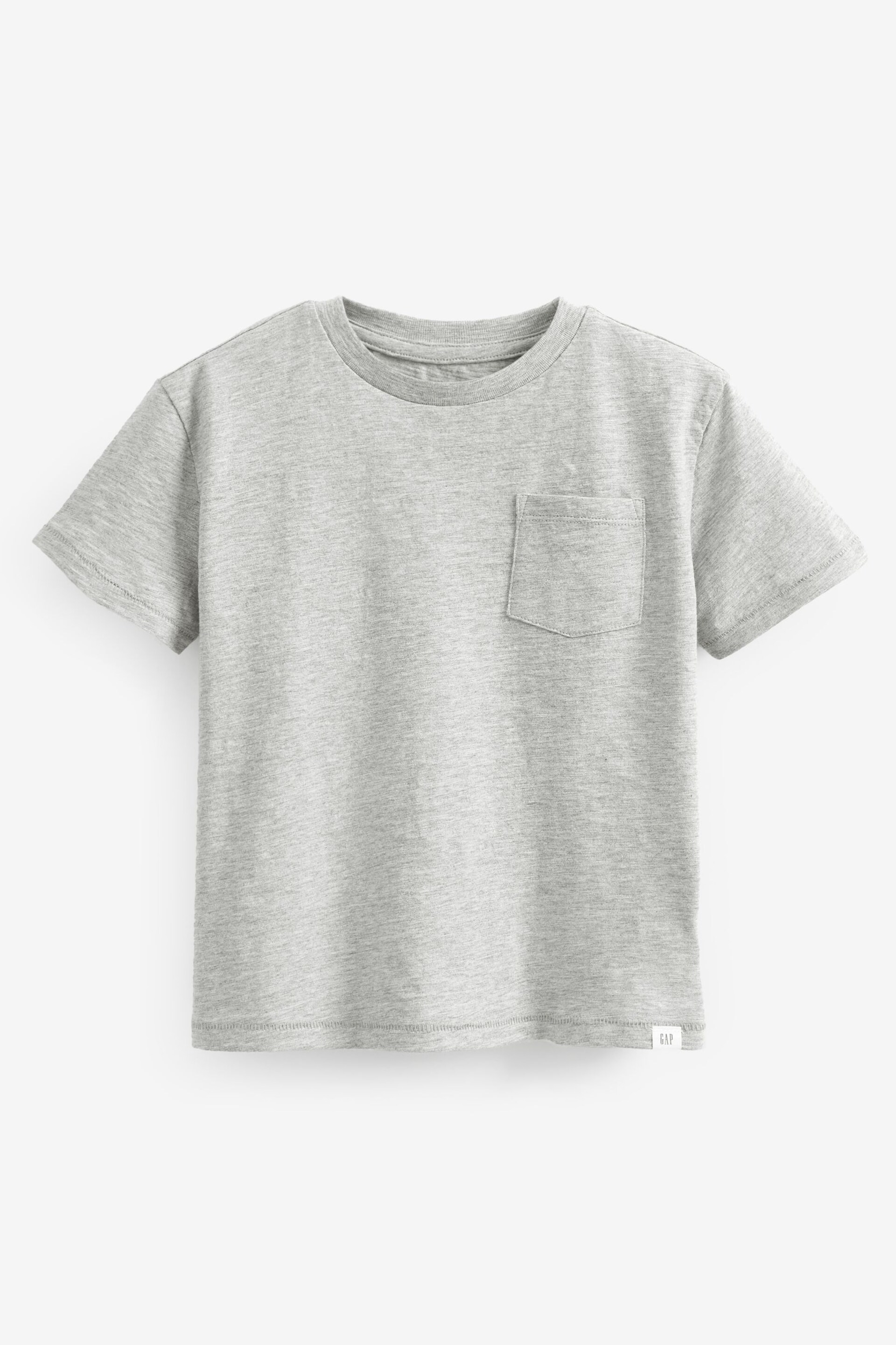 Gap Grey Pocket Short Sleeve Crew Neck T-Shirt (4-13yrs) - Image 1 of 3