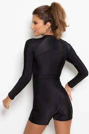 Pour Moi Black Energy Long Sleeved Shorty Paddle Swimsuit - Image 3 of 3