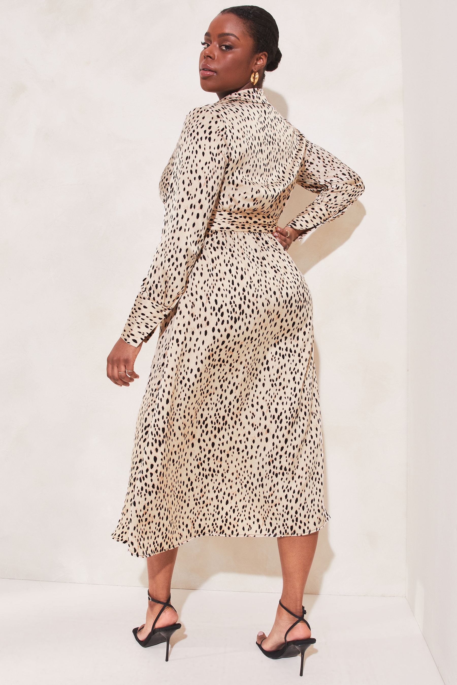Belted maxi shirt dress discount
