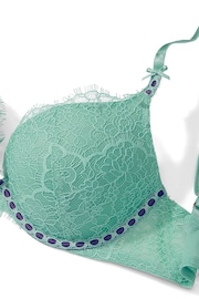 Victoria's Secret Parasail Green Lace Ribbon Slot Push Up Bra - Image 4 of 4