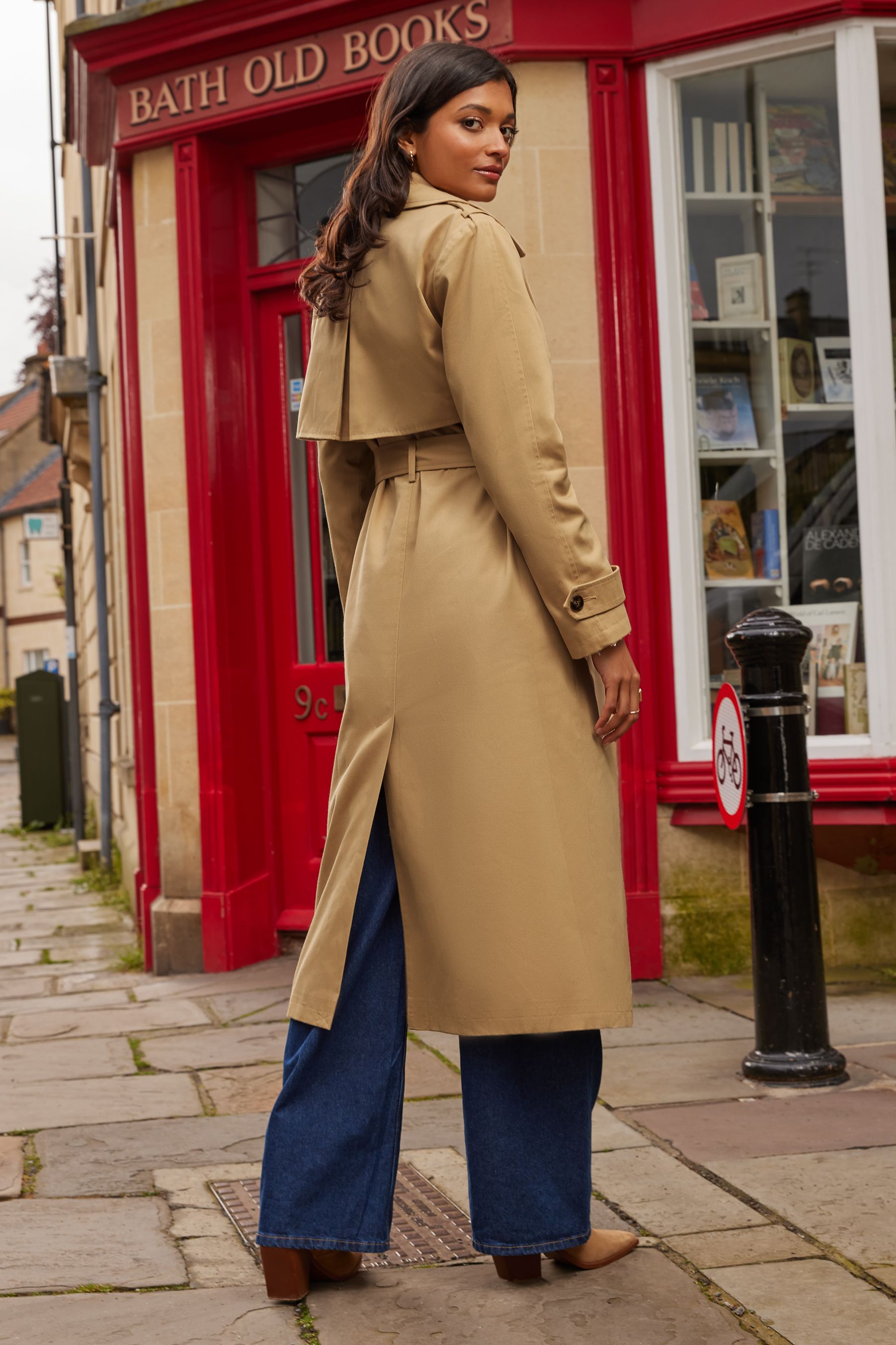 Buy Love Roses Camel Classic Belted Trench Coat from Next Luxembourg