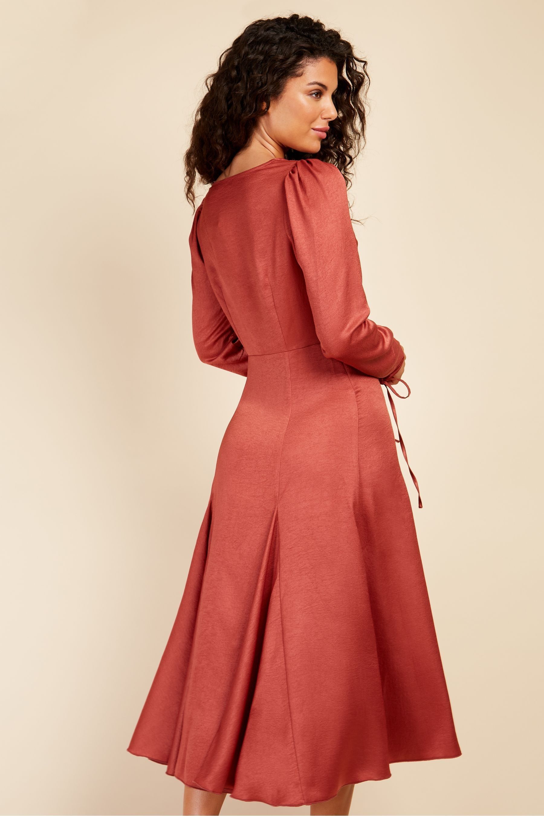 Little mistress coral dress on sale