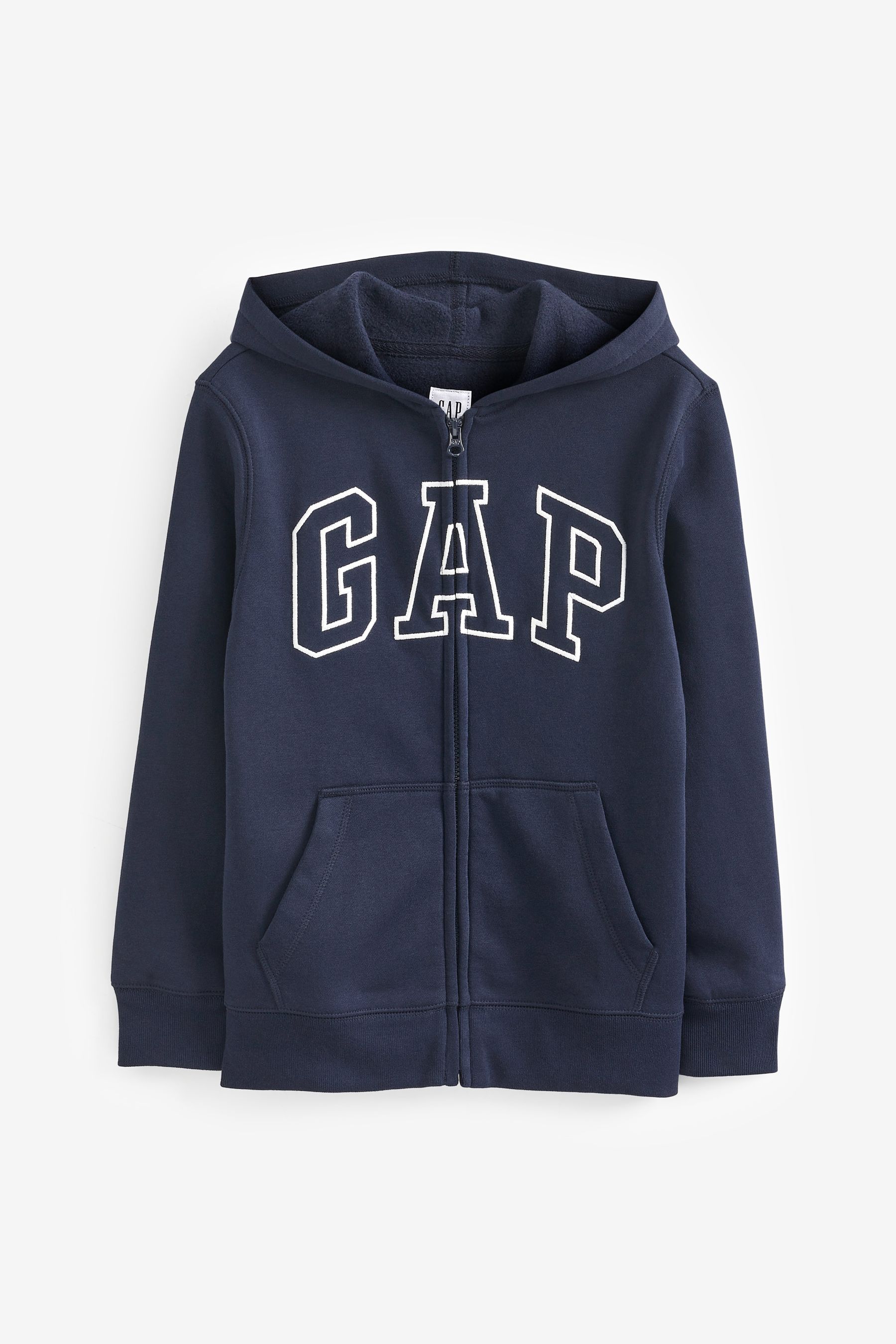 Buy Gap Navy Blue Logo Zip Up Hoodie from the Next UK online shop