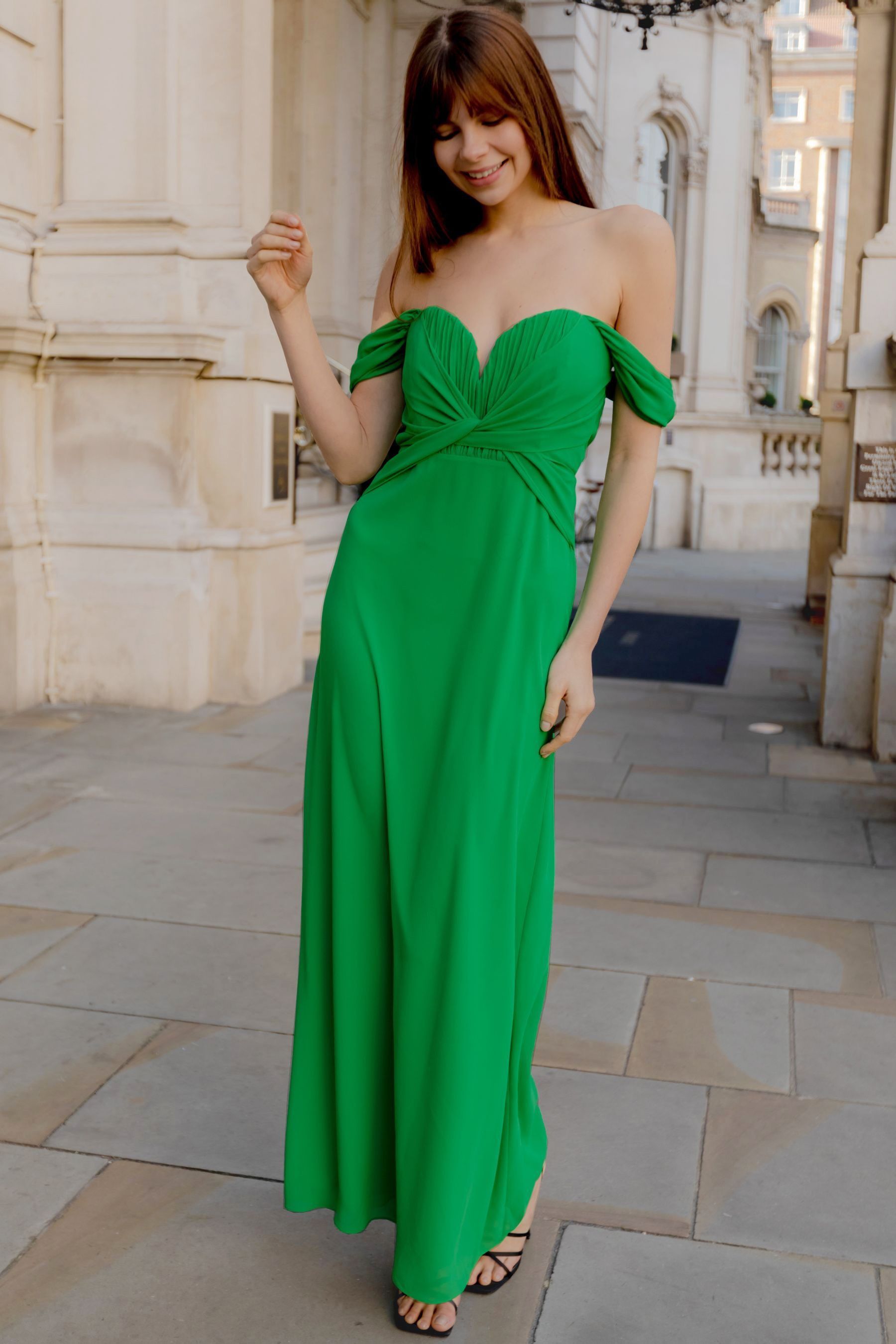 Green bandeau dress outlet