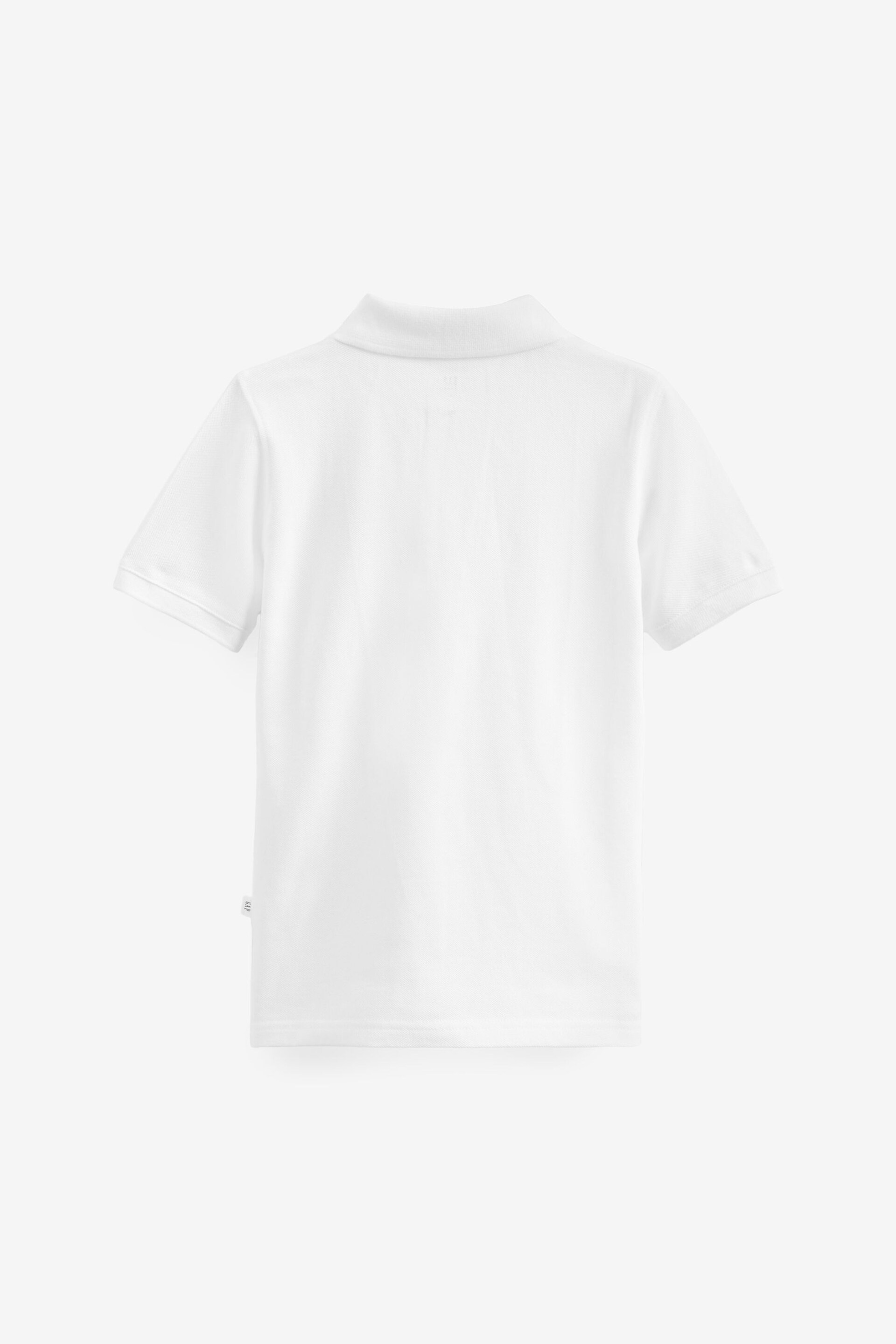 Gap White Logo Short Sleeve Polo Shirt (4-13yrs) - Image 2 of 4