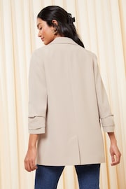 Friends Like These Taupe Brown Edge to Edge Tailored Blazer - Image 3 of 4