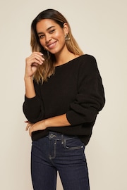 Friends Like These Black Petite Off The Shoulder Jumper - Image 1 of 4