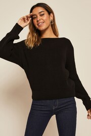Friends Like These Black Petite Off The Shoulder Jumper - Image 3 of 4
