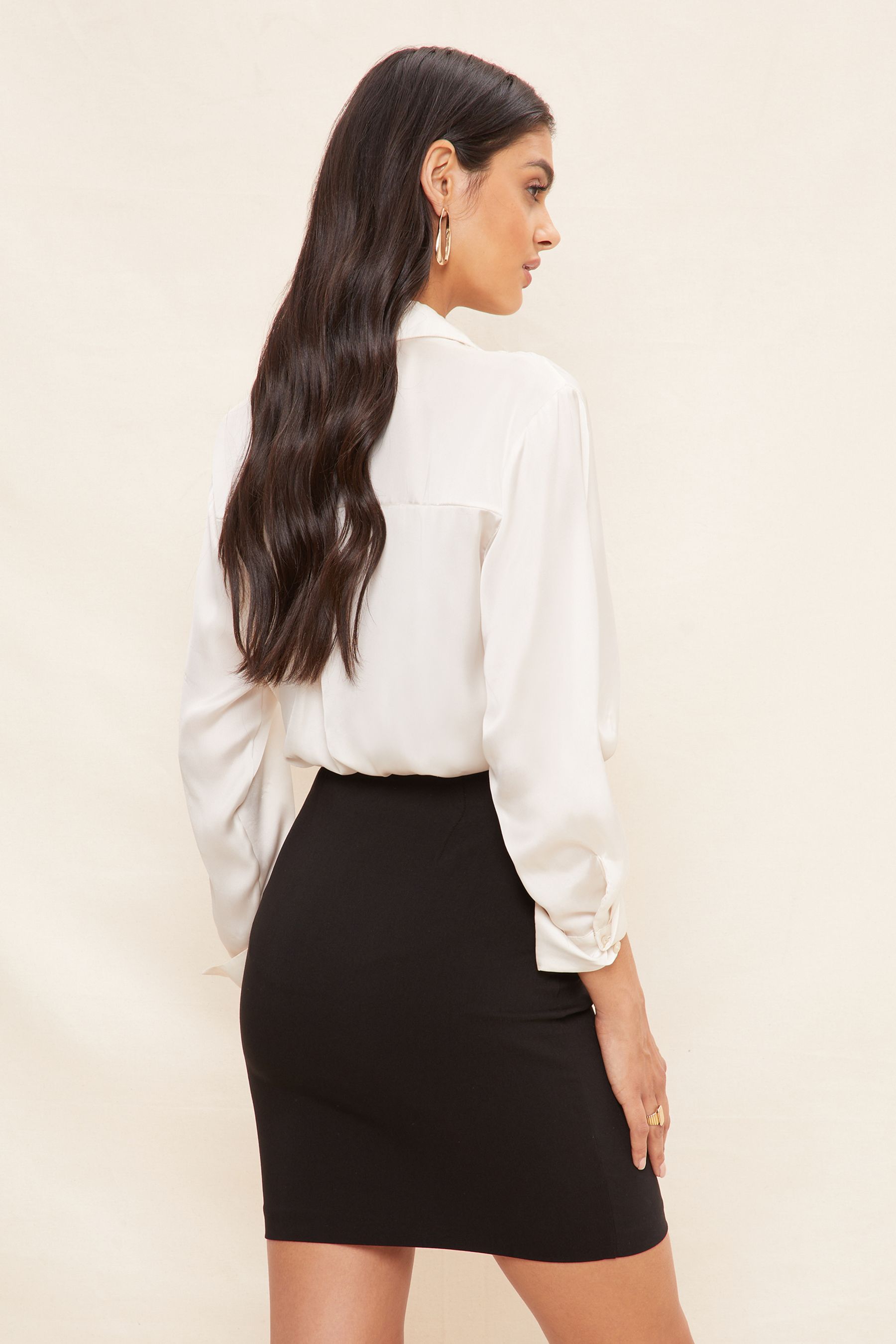 Buy Friends Like These Black Sculpting Stretch Mini Skirt from Next Luxembourg