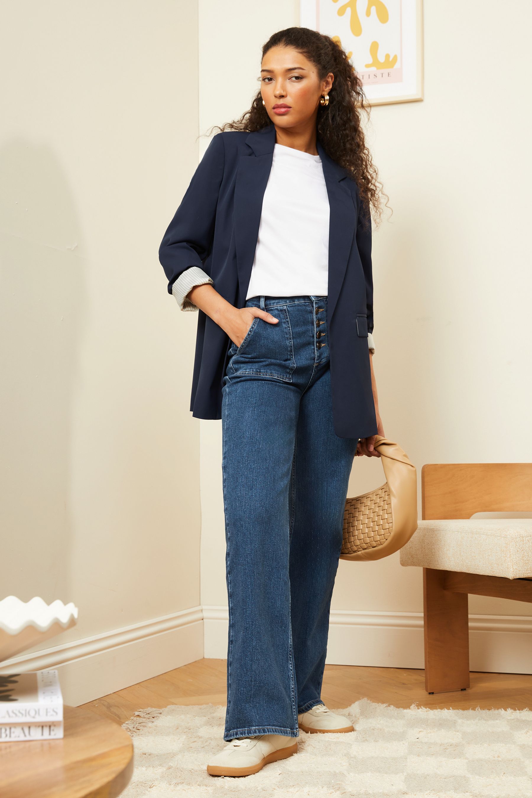 Blazer with striped lining deals