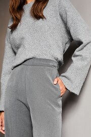 Lipsy Grey Wide Leg Tailored Trousers - Image 4 of 4