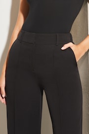 Lipsy Black Petite Wide Leg Woven Smart Trousers - Image 4 of 4