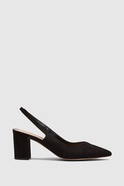 Novo Black Ice Cream Block Heel Slingback Court - Image 2 of 4