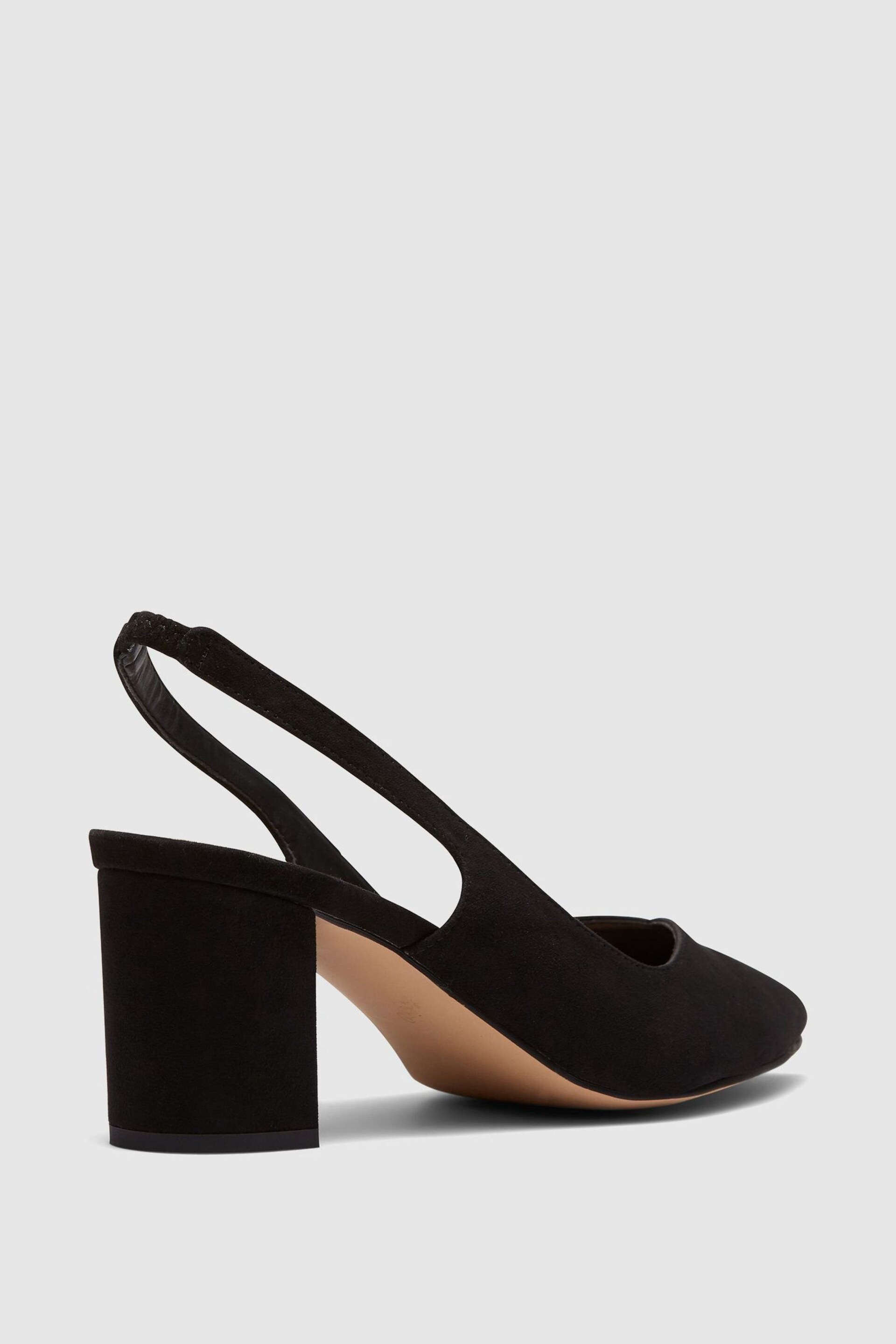 Novo Black Ice Cream Block Heel Slingback Court - Image 3 of 4