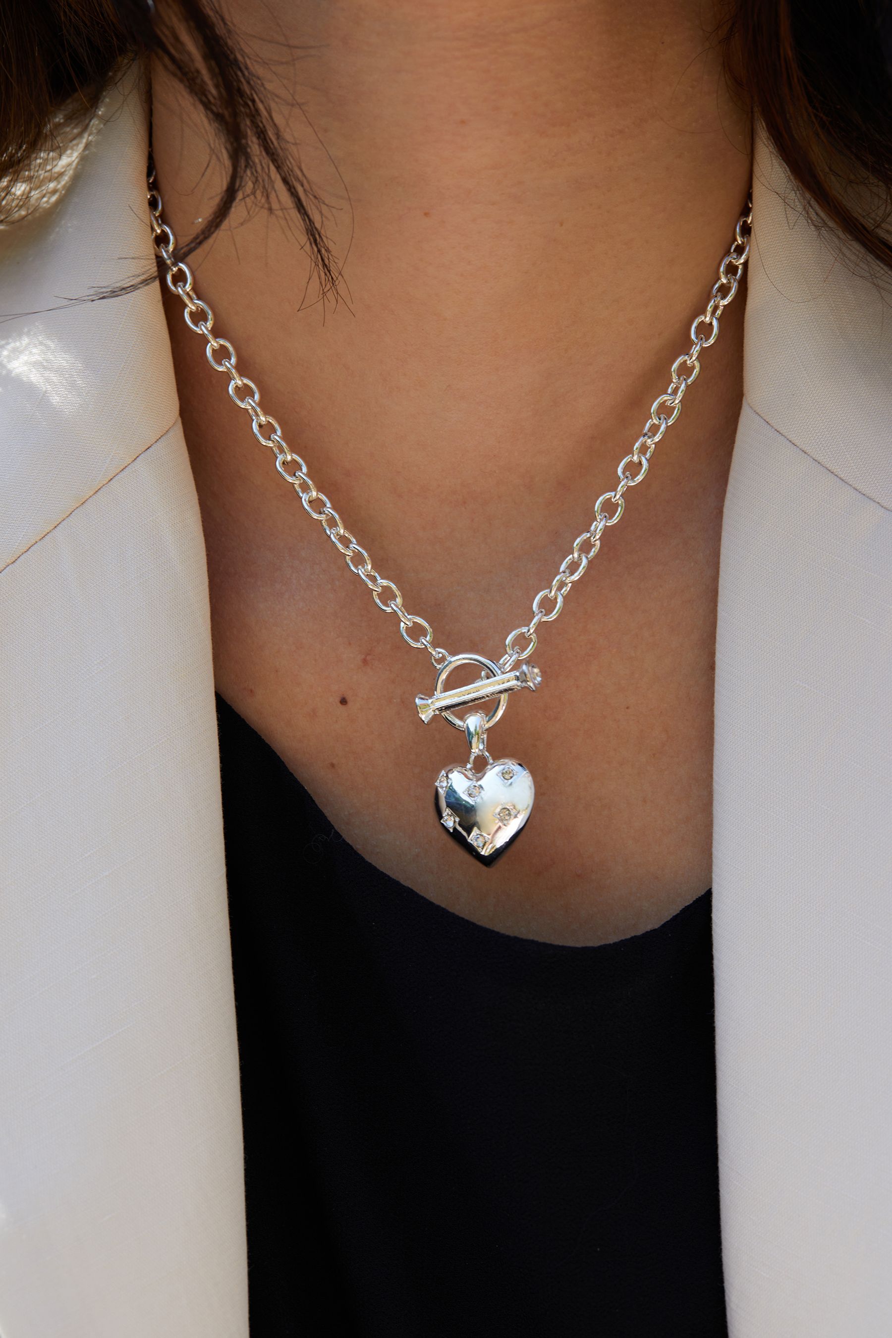 Lipsy heart necklace new arrivals