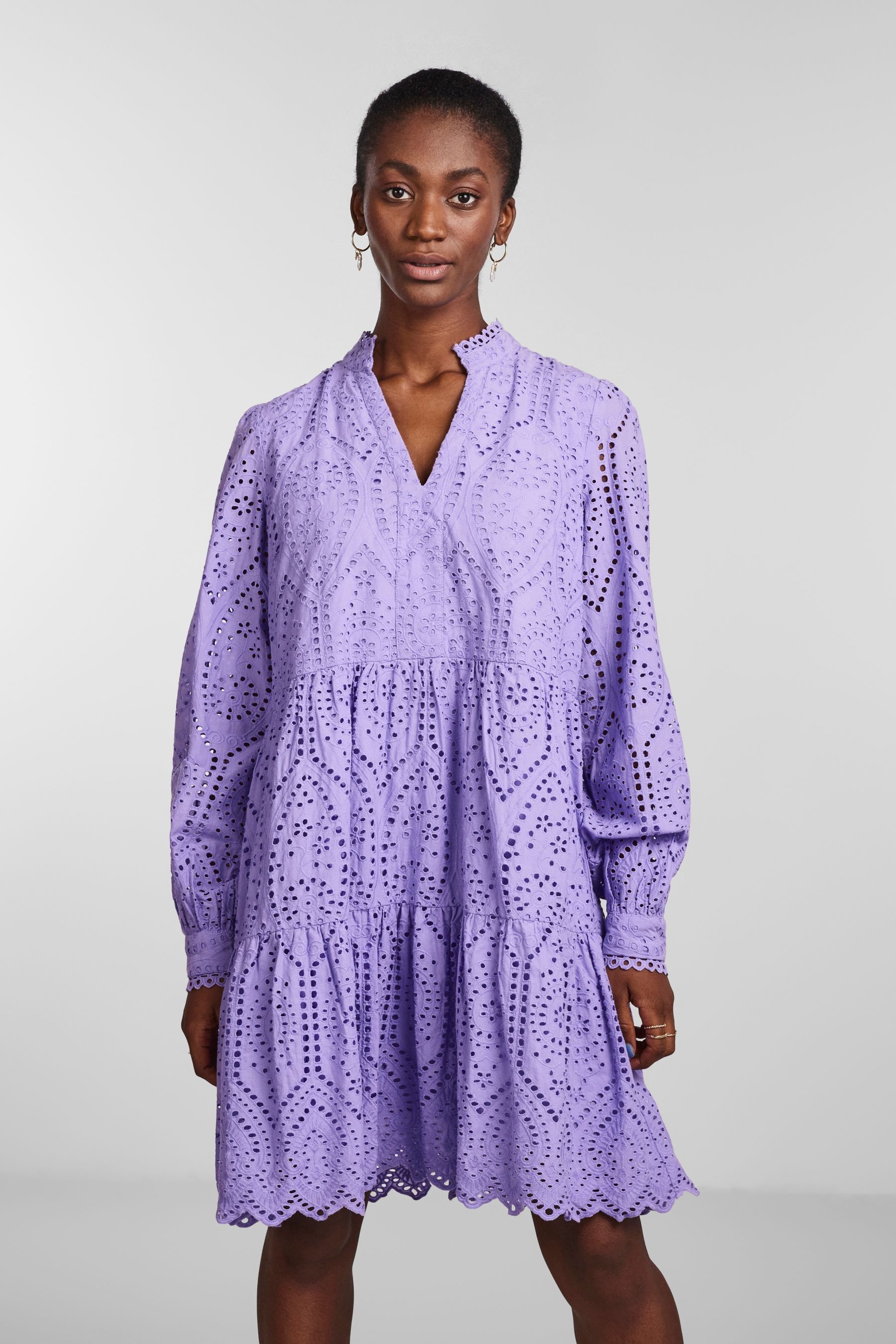 Lilac broderie dress new arrivals