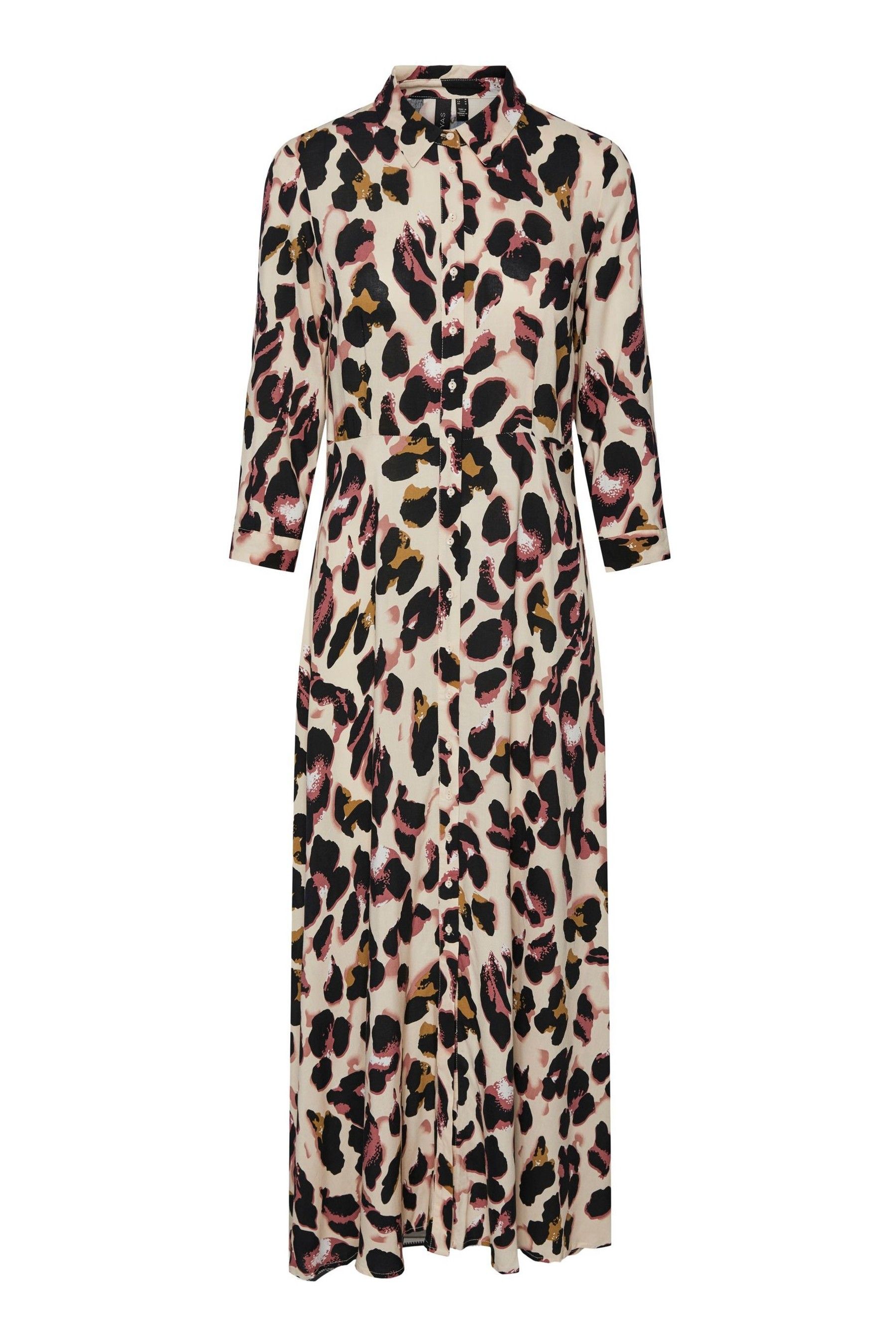 Buy Y.A.S Leopard Print Maxi Length Shirt Dress from Next Luxembourg