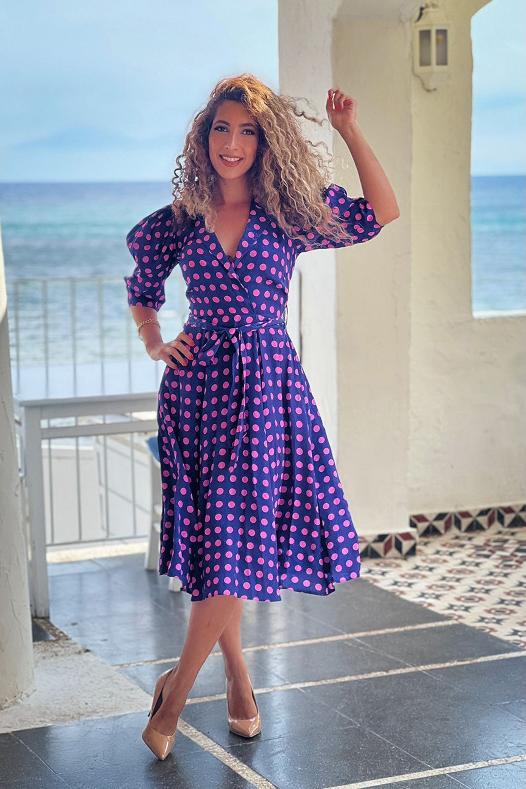 Closet polka dot dress clearance