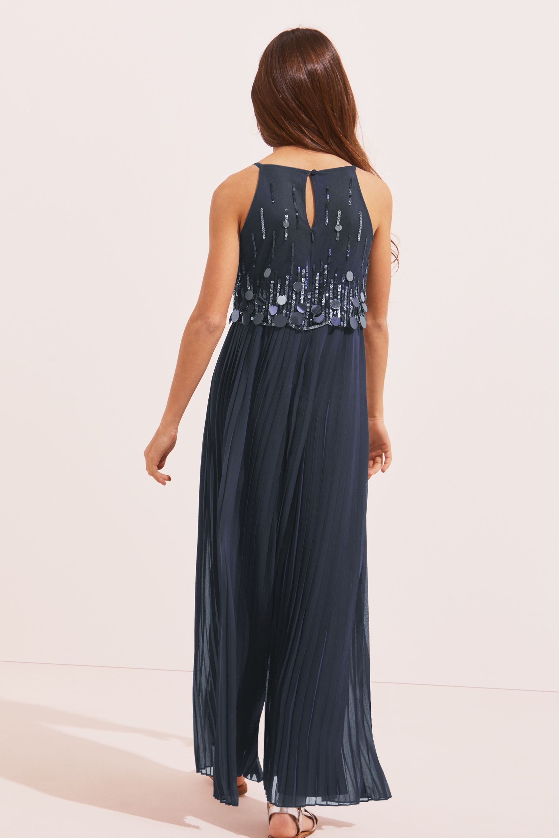 Lipsy embellished pleated maxi dress deals